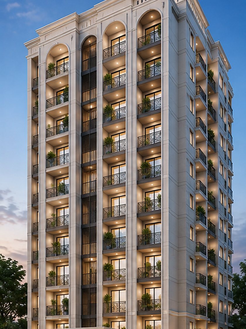 Trade Tower - Avenue Frontage — Exterior photo of a KinOn Holdings project in Dhaka